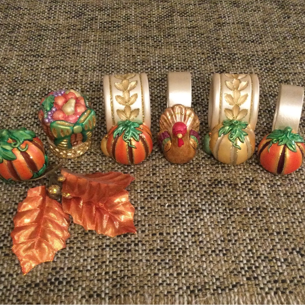 Festive Thanksgiving Napkin Rings Set - Picture 12 of 12